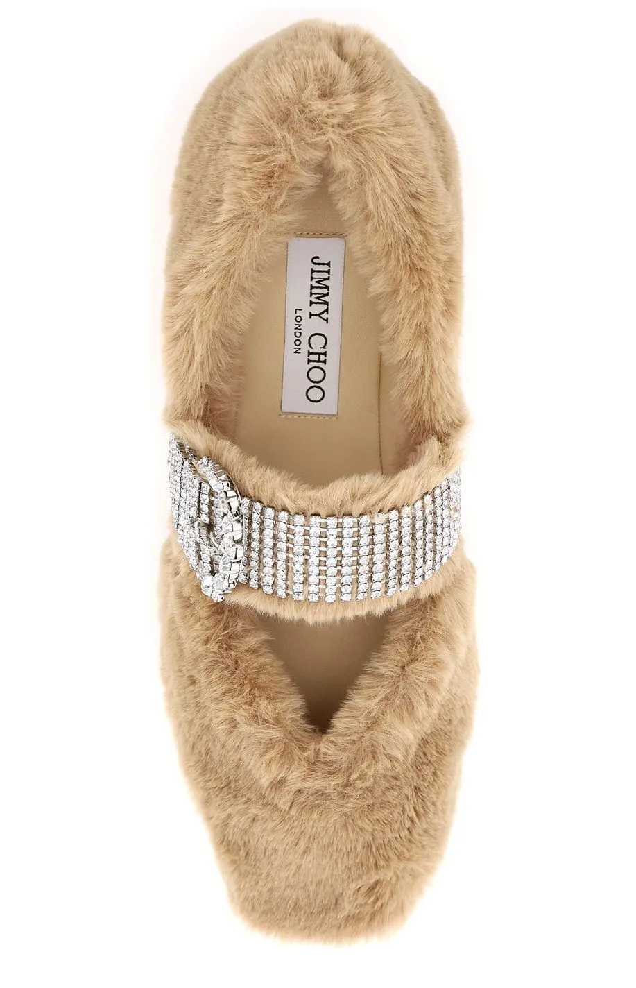Jimmy Choo Krista Faux Fur Flats