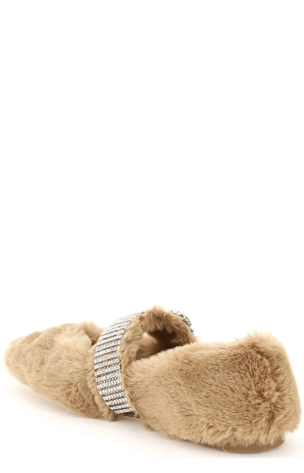 Jimmy Choo Krista Faux Fur Flats