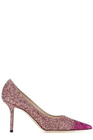 Jimmy Choo Love 85 Glitter Pumps