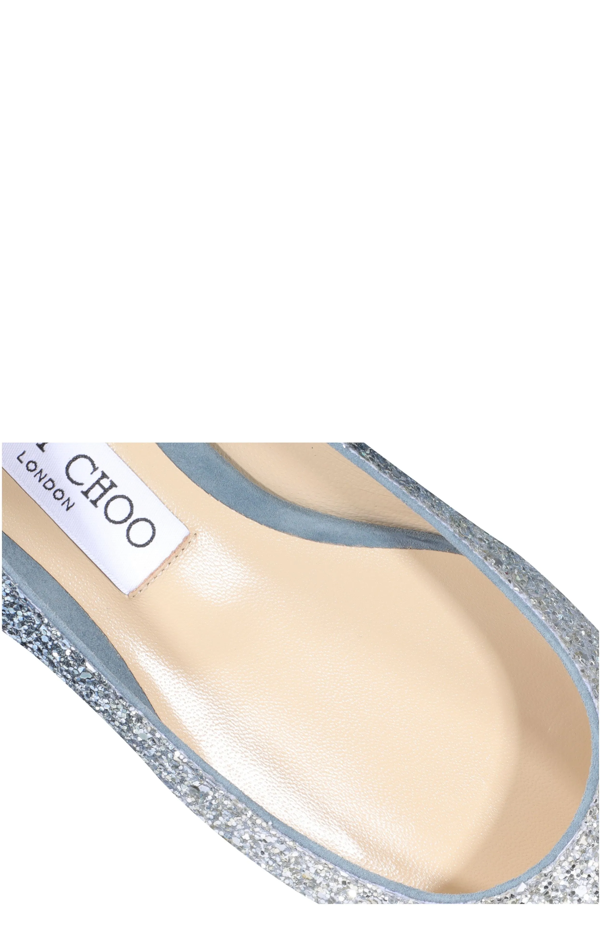 Jimmy Choo Romy Glitter Ballerina Flats