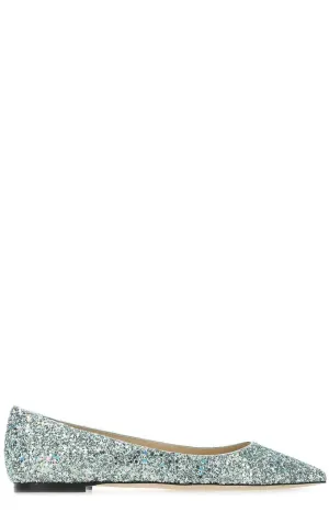 Jimmy Choo Romy Pointed Toe Ballerina Flats