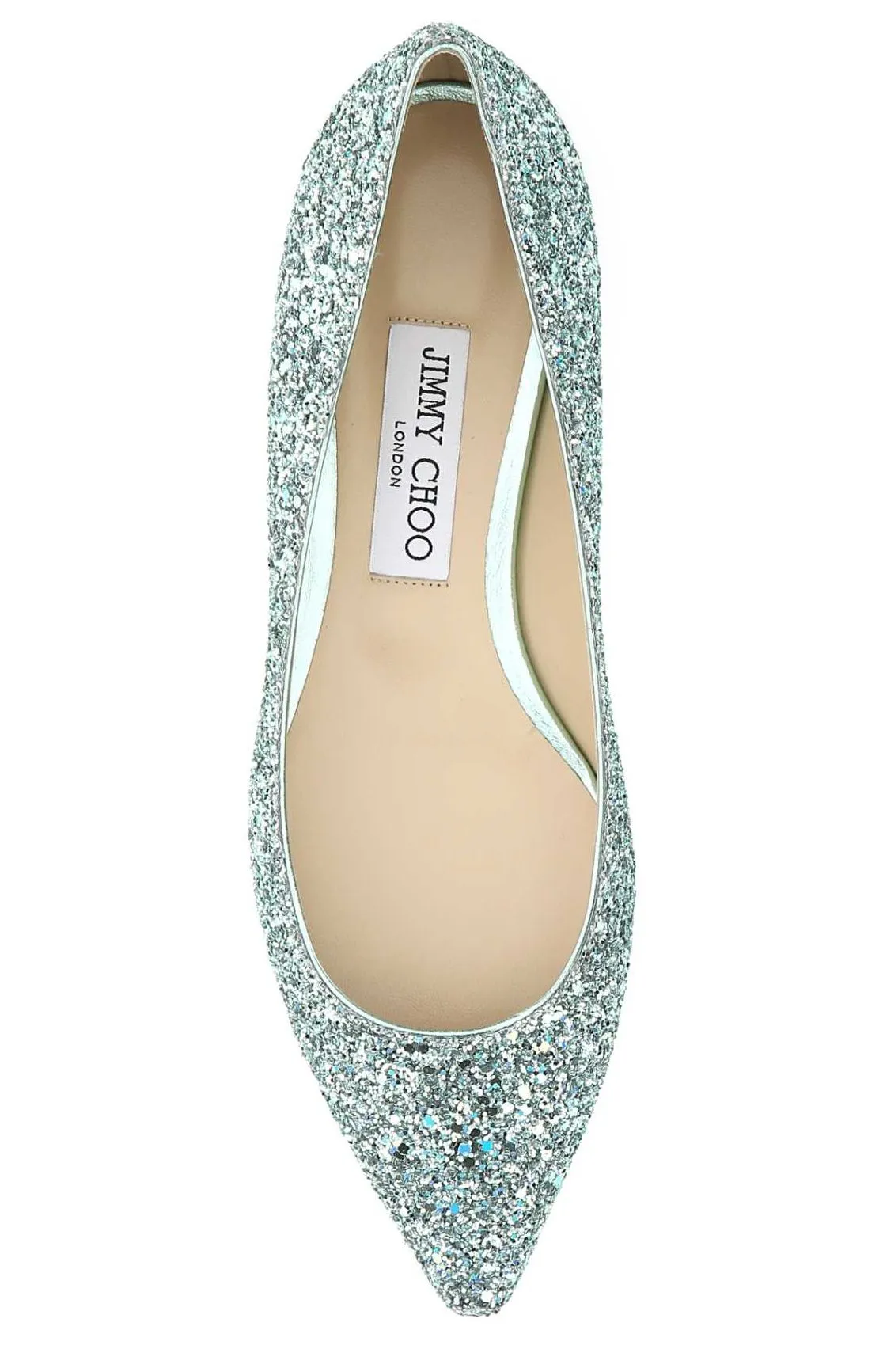 Jimmy Choo Romy Pointed Toe Ballerina Flats