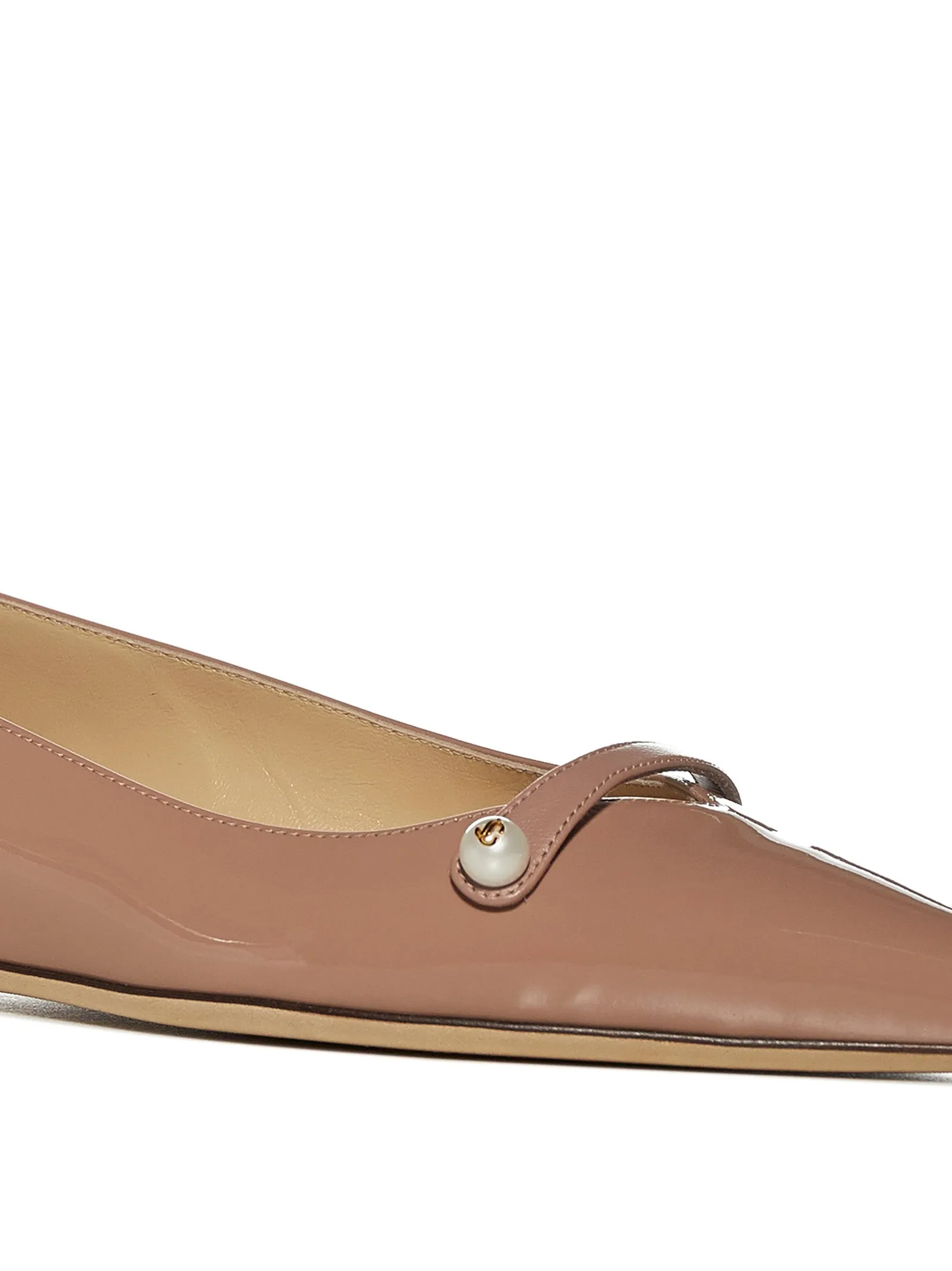 Jimmy Choo Rosalia Pointed-Toe Ballerina Flats