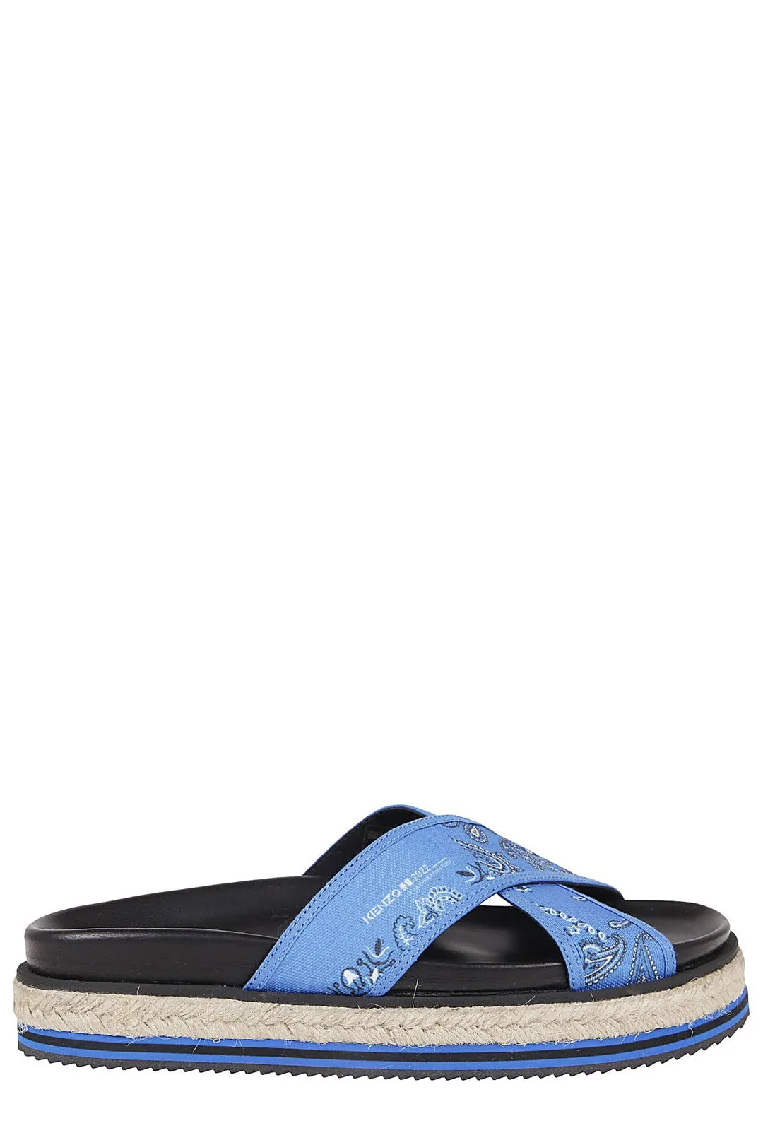 Kenzo Bandana Printed Cross Sandals