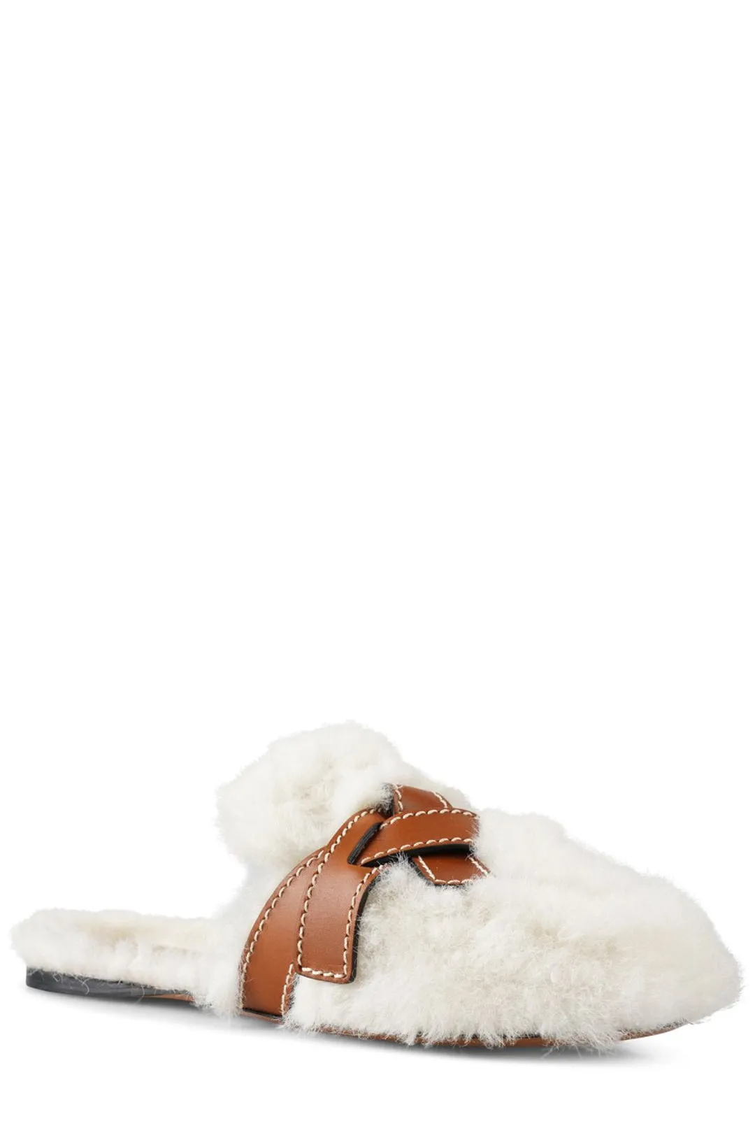 Loewe Shearling Slip-On Flats