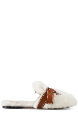 Loewe Shearling Slip-On Flats