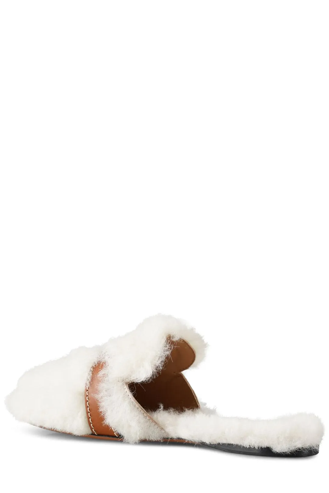 Loewe Shearling Slip-On Flats