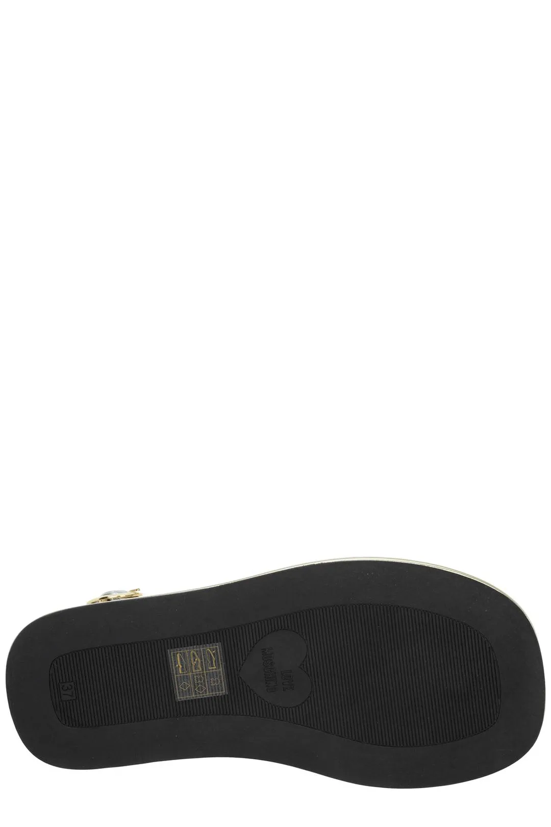 Love Moschino Logo Printed Sandals
