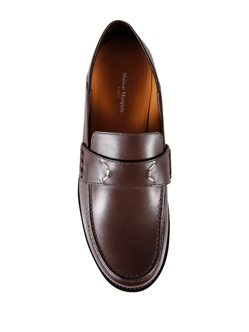 Maison Margiela Almond Toe Lace-Up Loafers