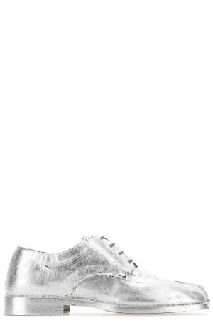 Maison Margiela Tabi Laminated Effect Lace-Up Shoes