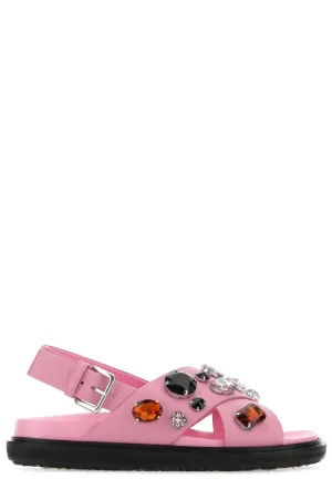 Marni Fussbett Embellished Sandals