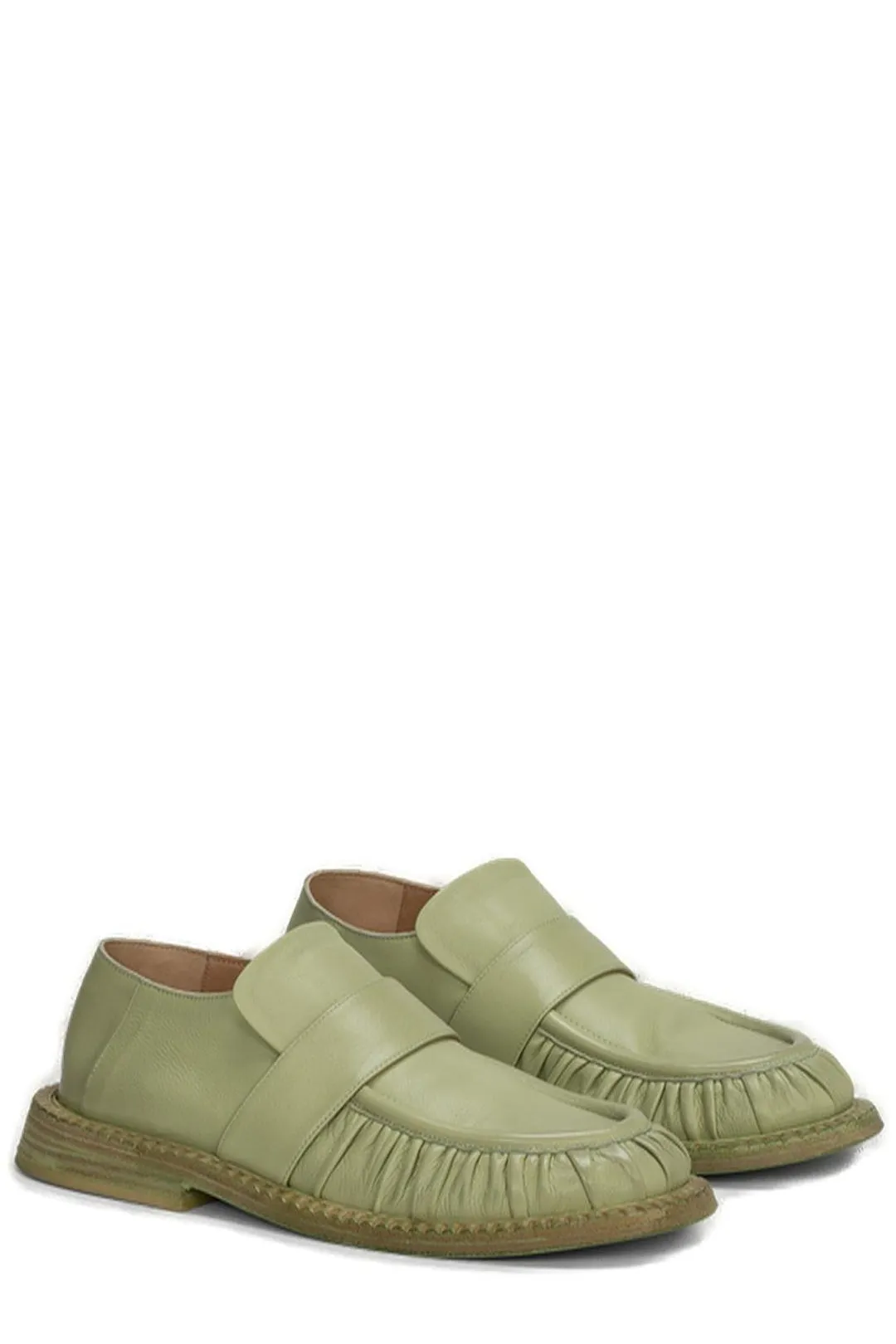 Marsll Alluce Gathered Detail Loafers