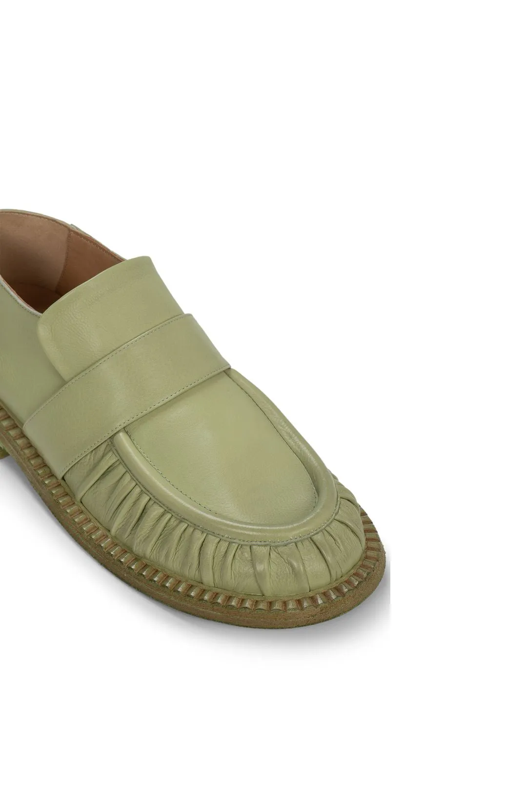 Marsll Alluce Gathered Detail Loafers