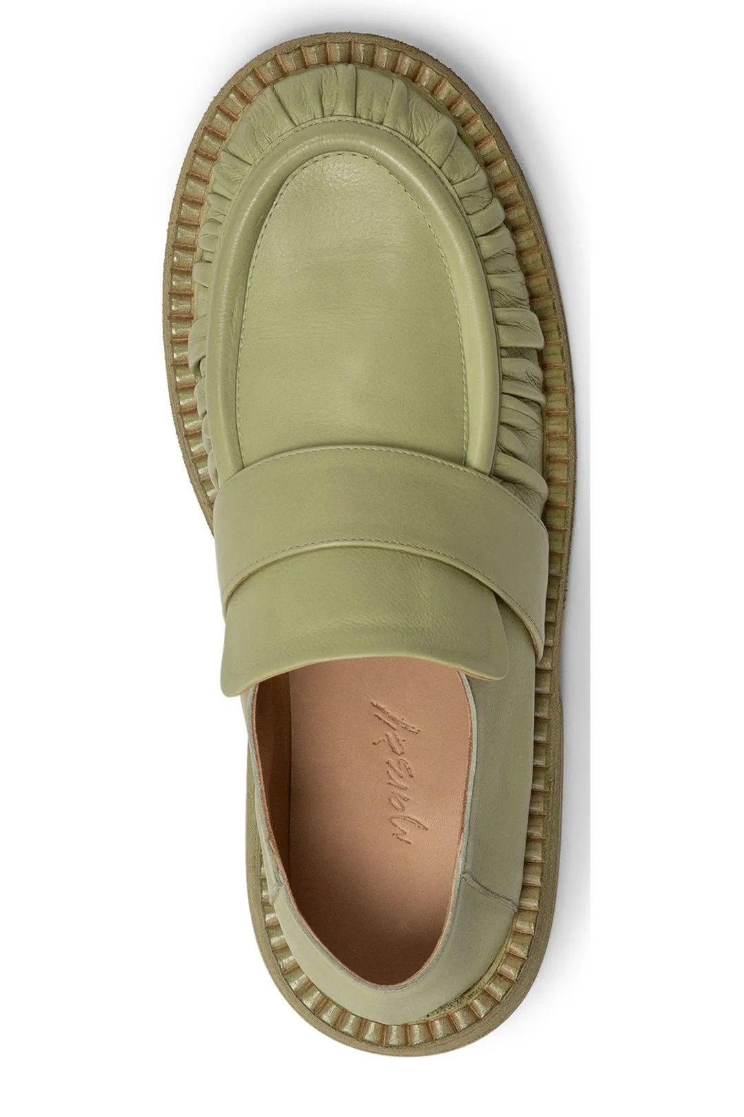 Marsll Alluce Gathered Detail Loafers