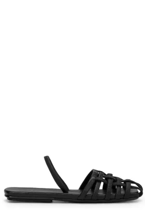 Marsll Caged-Detailed Square-Toe Sandals