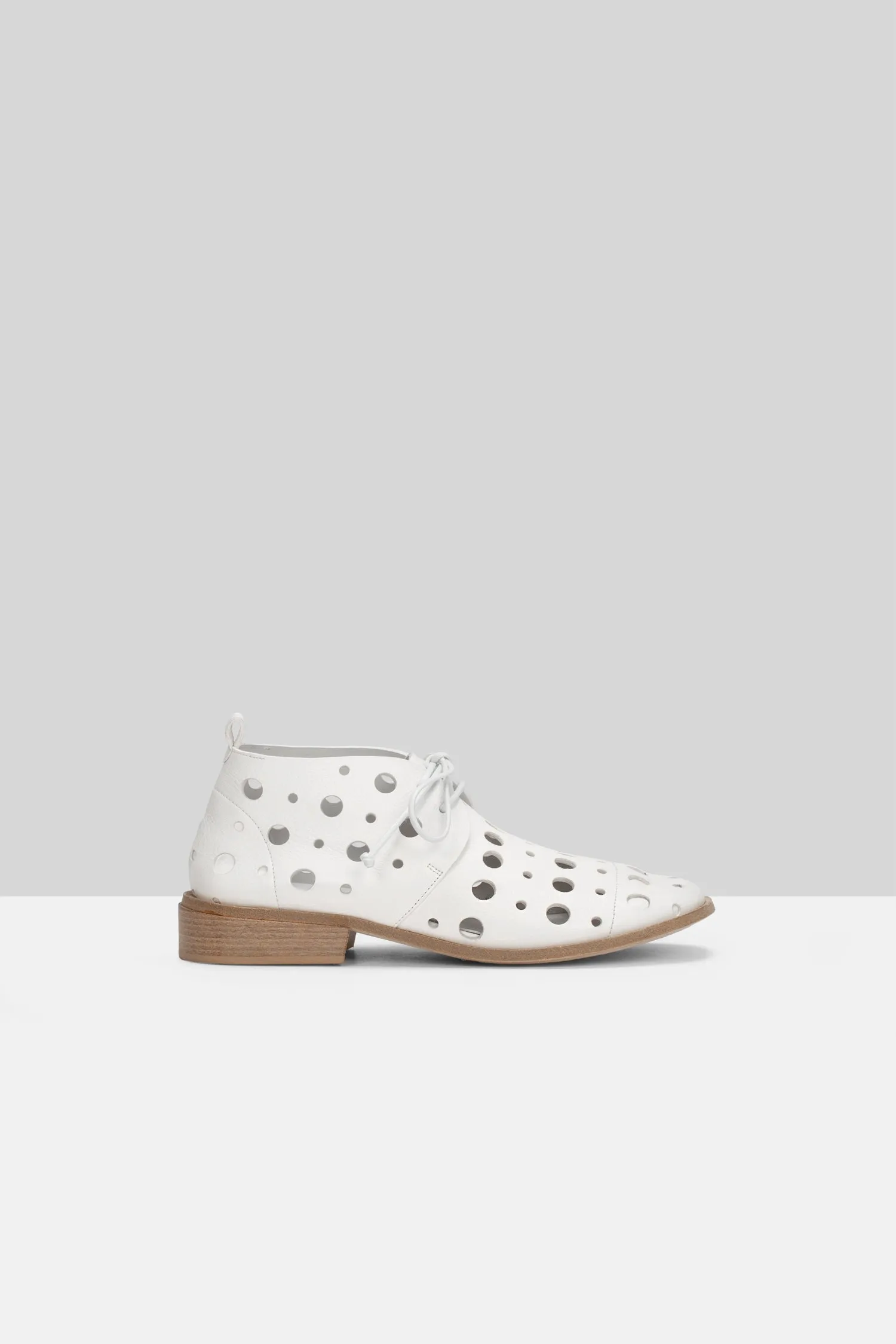 Marsll Hole Cut-Out Lace-Up Shoes