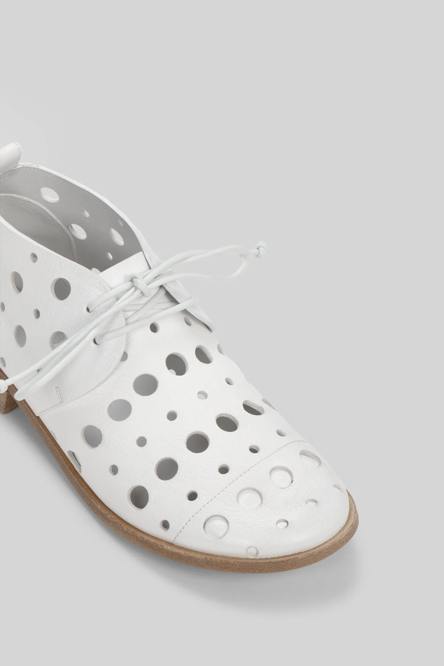 Marsll Hole Cut-Out Lace-Up Shoes