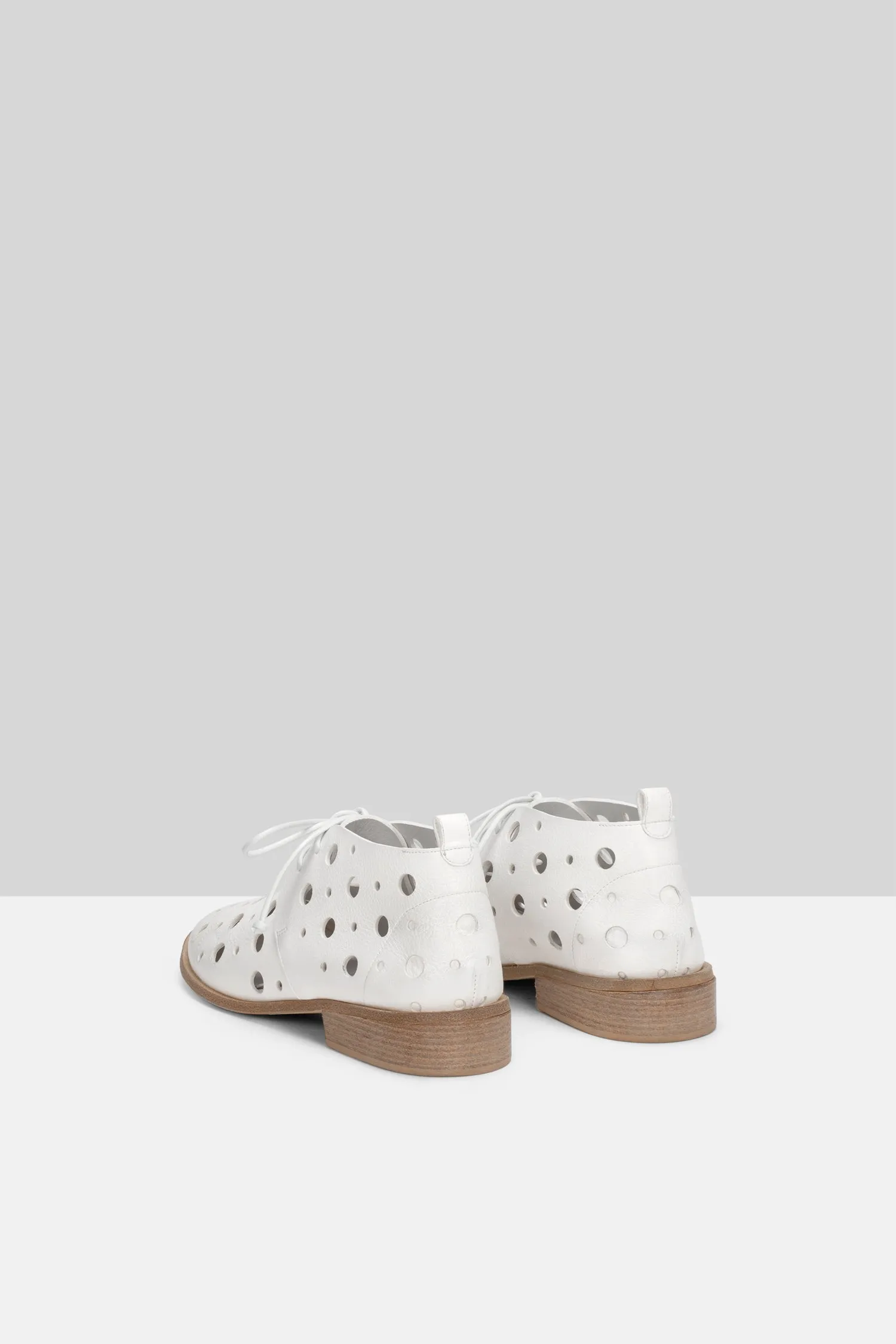 Marsll Hole Cut-Out Lace-Up Shoes