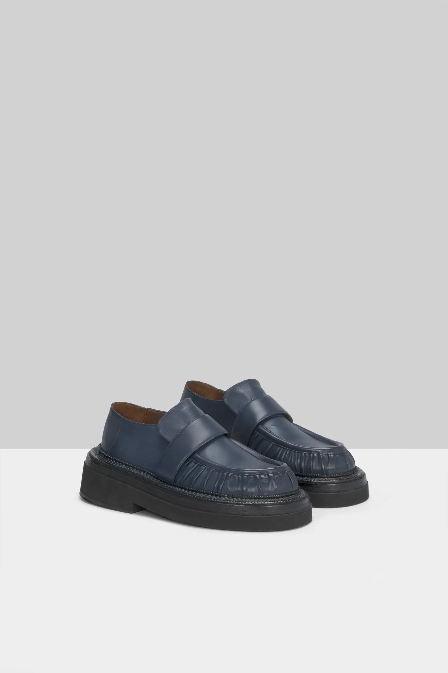 Marsll Pollicione Ruched Loafers