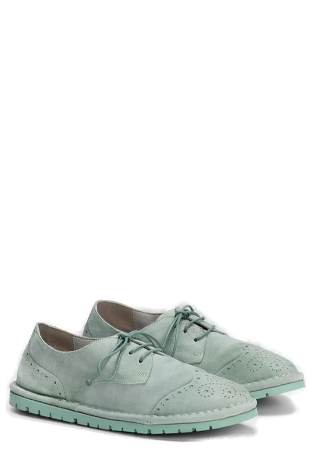 Marsll Round Toe Lace-Up Brogues