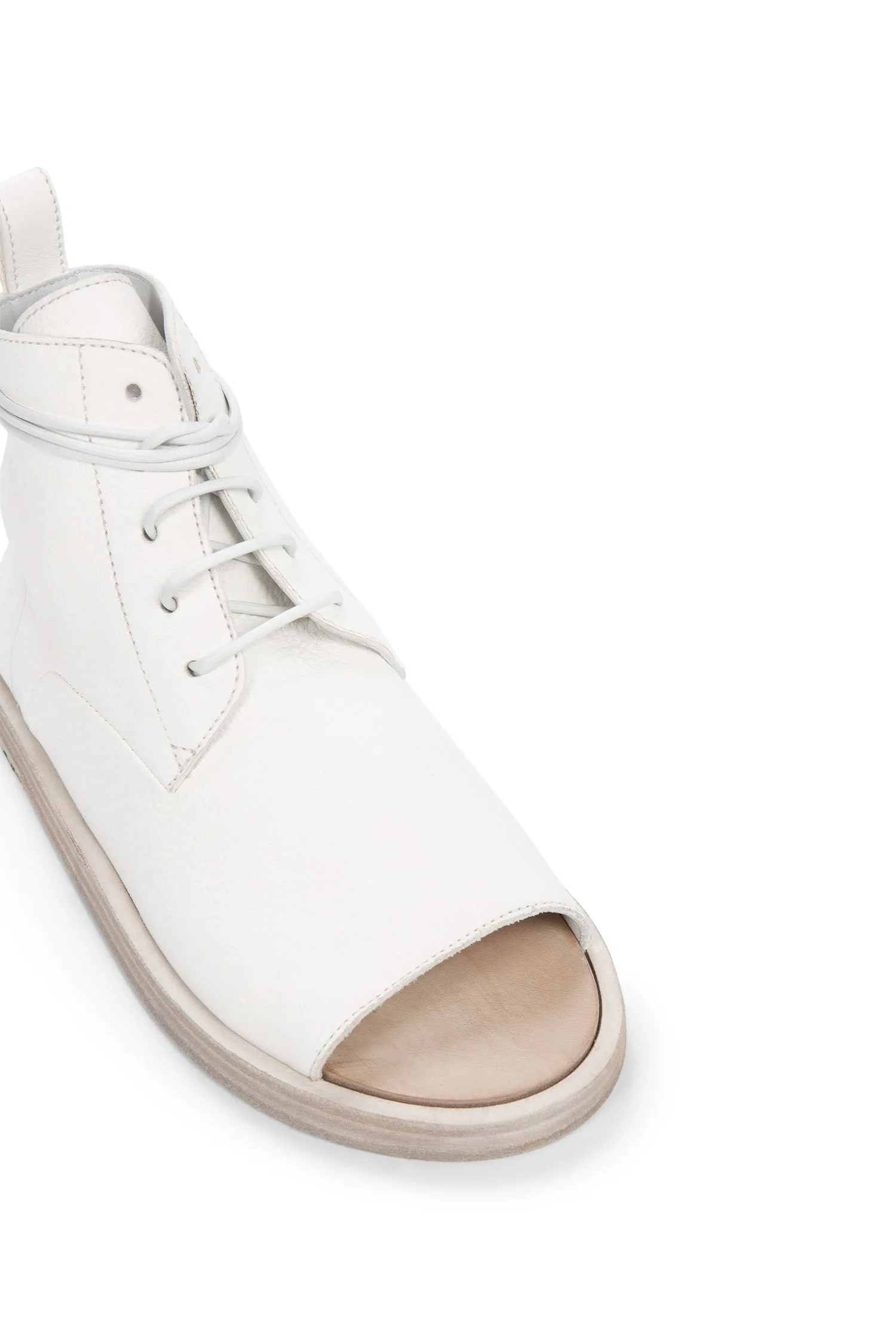 Marsll Sandello Peep-Toe Lace-Up Shoes