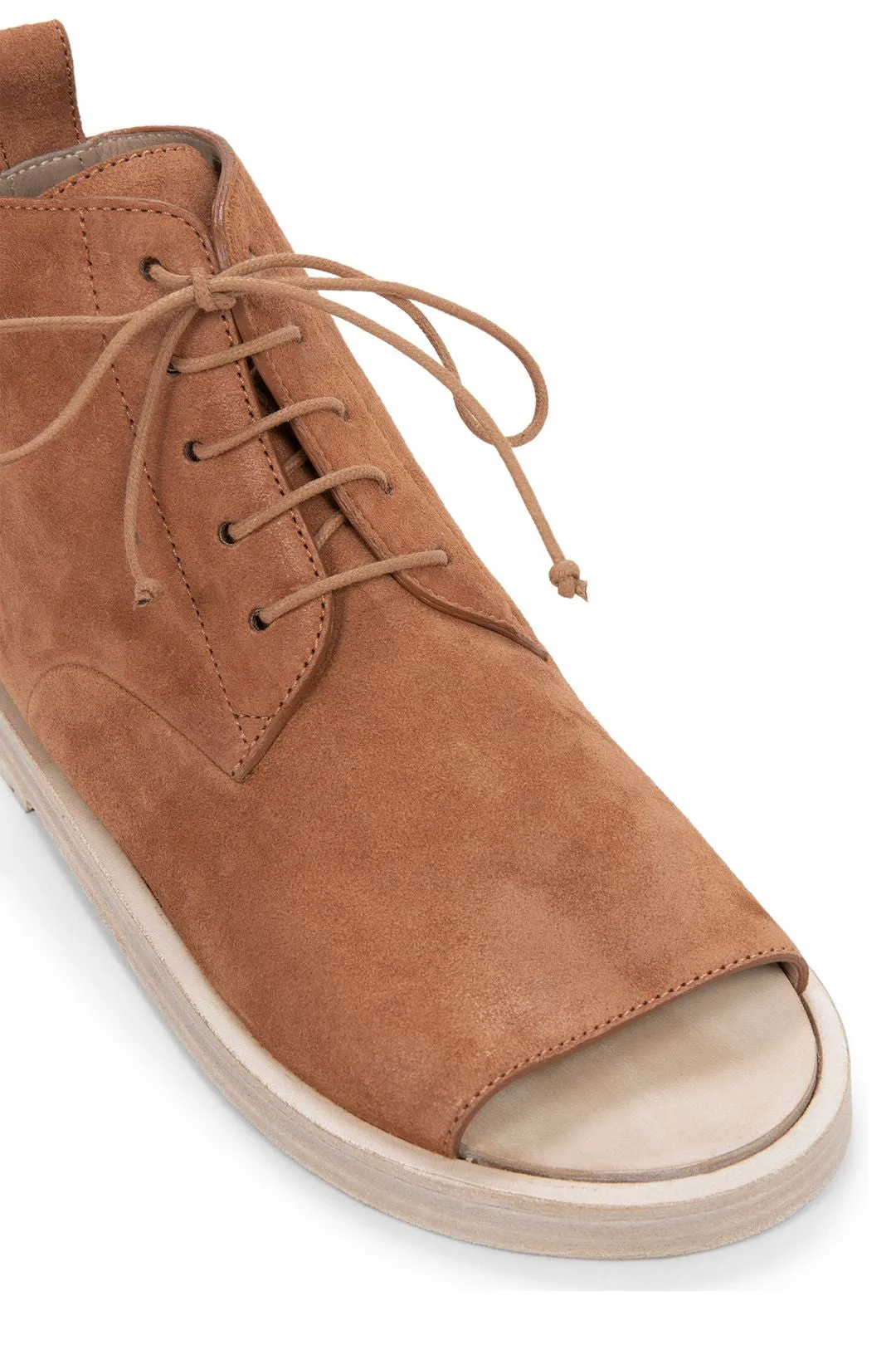 Marsll Sandello Peep-Toe Lace-Up Shoes