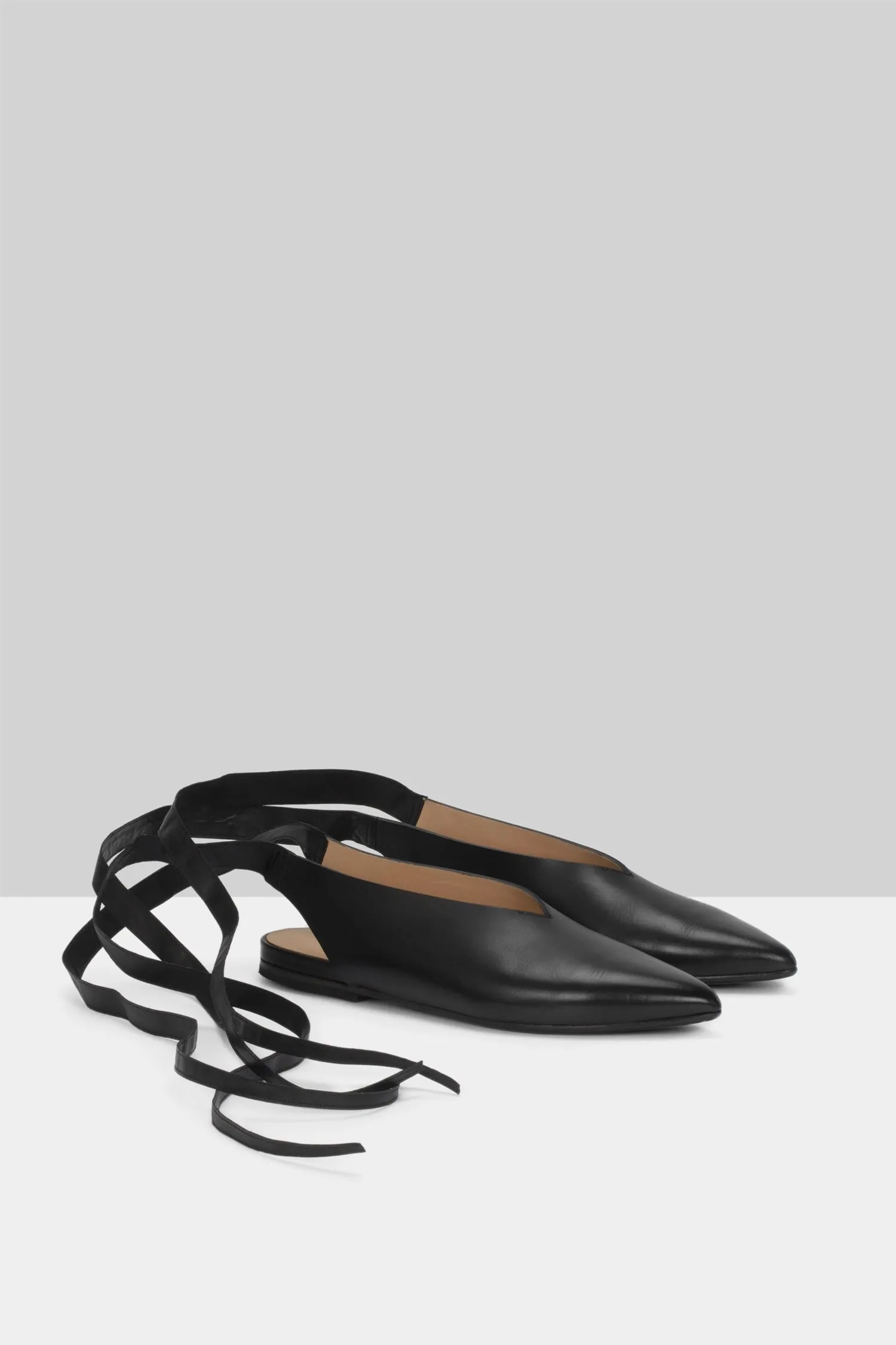 Marsll Stuzzicadente Ankle Tie Pointed Toe Flats