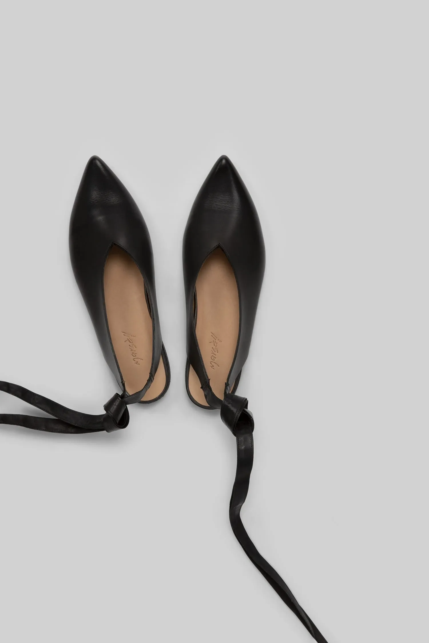 Marsll Stuzzicadente Ankle Tie Pointed Toe Flats