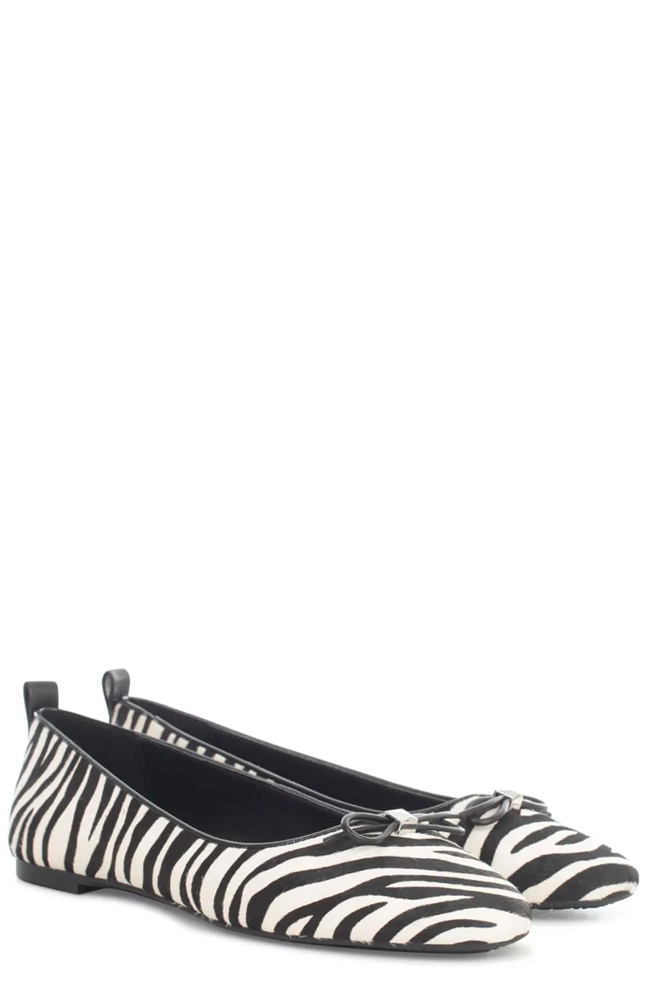 Michael Kors Bow Detailed Zebra-Print Ballet Shoes
