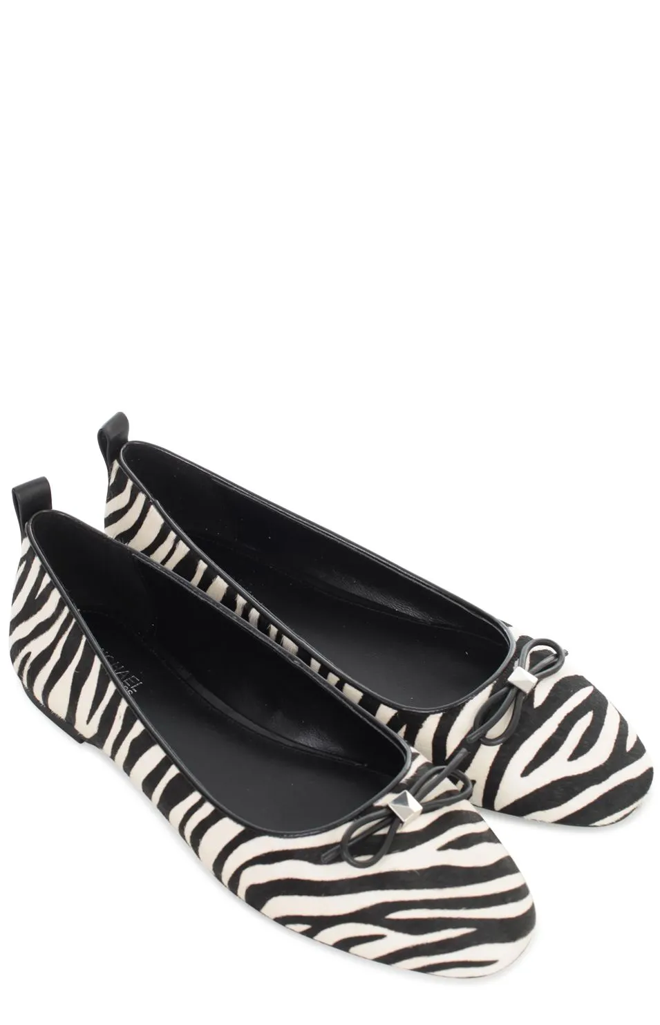Michael Kors Bow Detailed Zebra-Print Ballet Shoes
