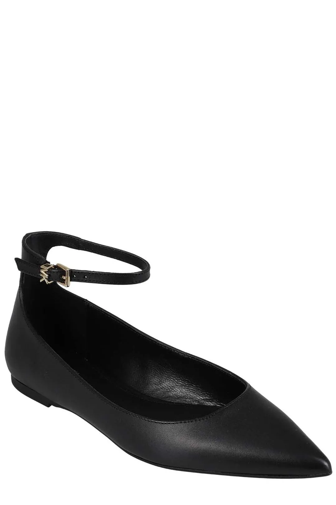 Michael Michael Kors Pointed-Toe Ankle Strap Ballet Flats
