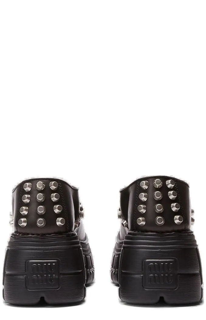 Miu Miu Creepers Platform Moccasins