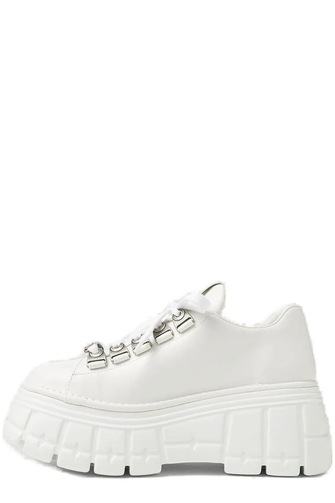 Miu Miu Lace Up Platform Shoes