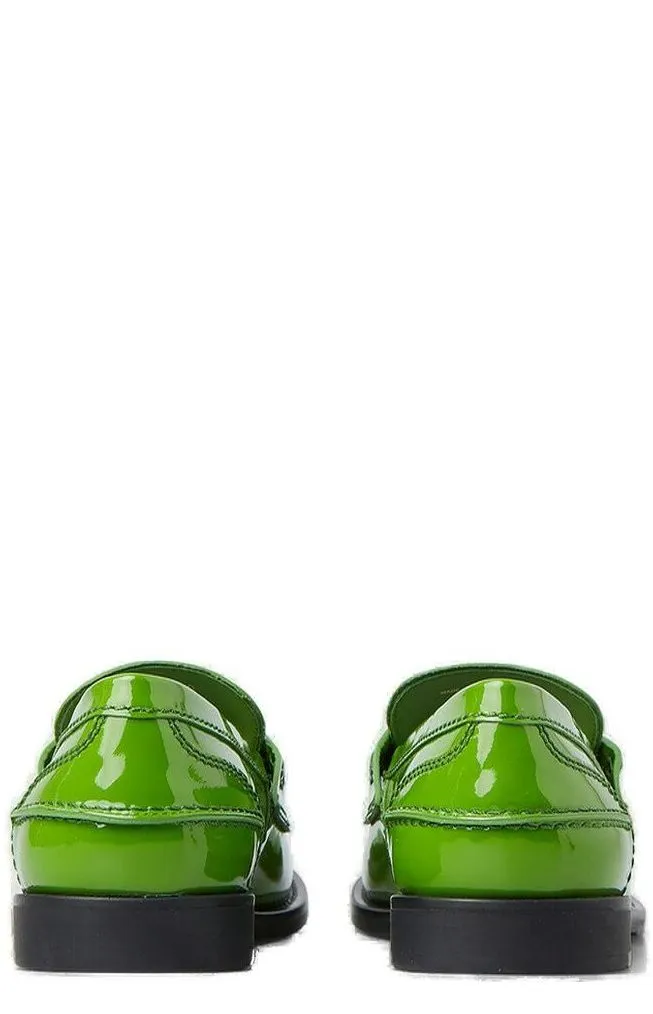 Miu Miu Logo Detailed Slip-On Loafers
