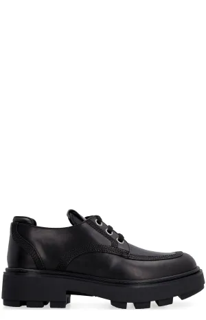 Miu Miu Lug-Sole Lace-Up Shoes