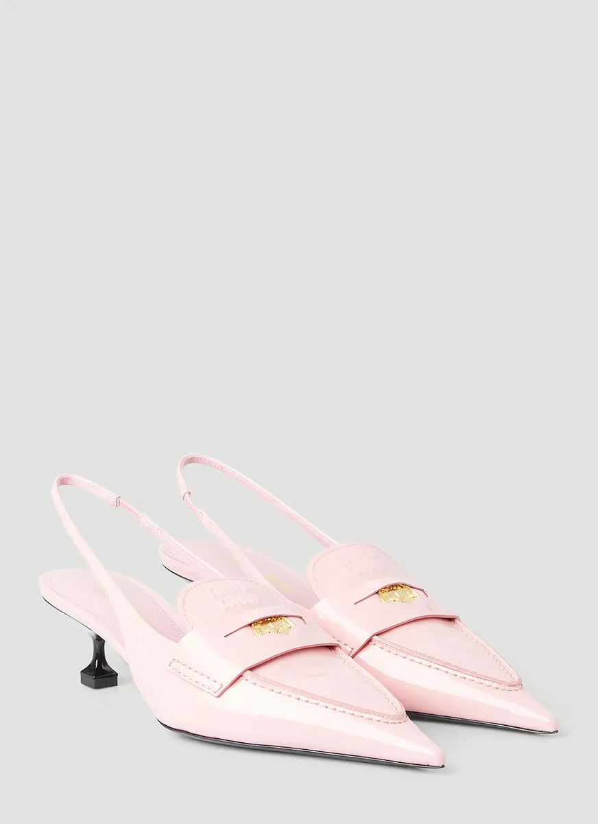 Miu Miu Point Toe Kitten Heel Pumps