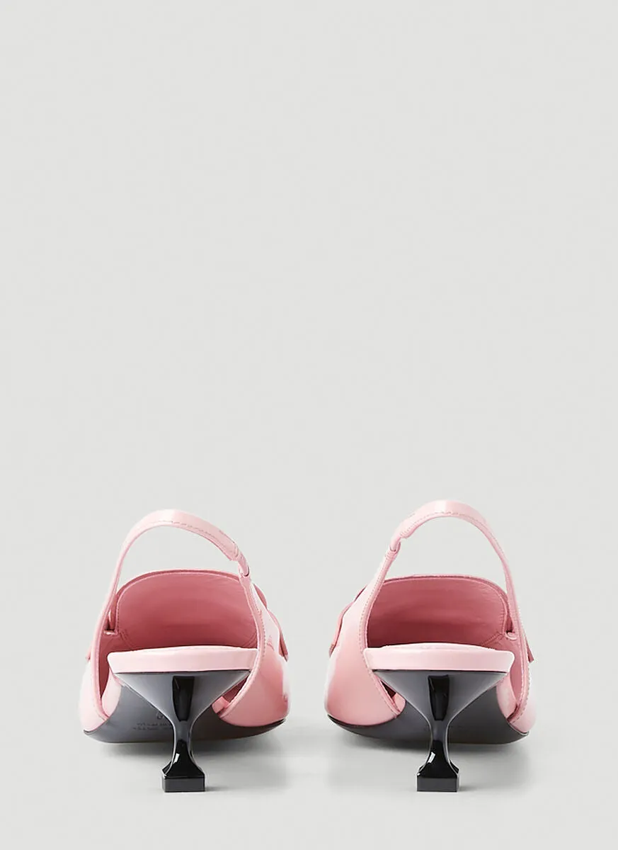 Miu Miu Point Toe Kitten Heel Pumps