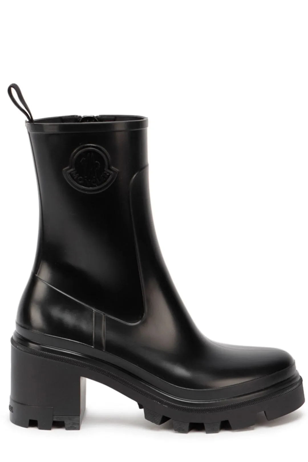 Moncler Logo Embossed Chelsea Boots