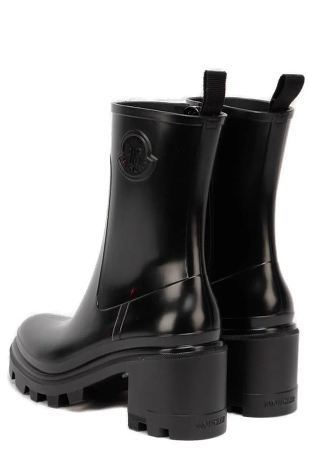 Moncler Logo Embossed Chelsea Boots