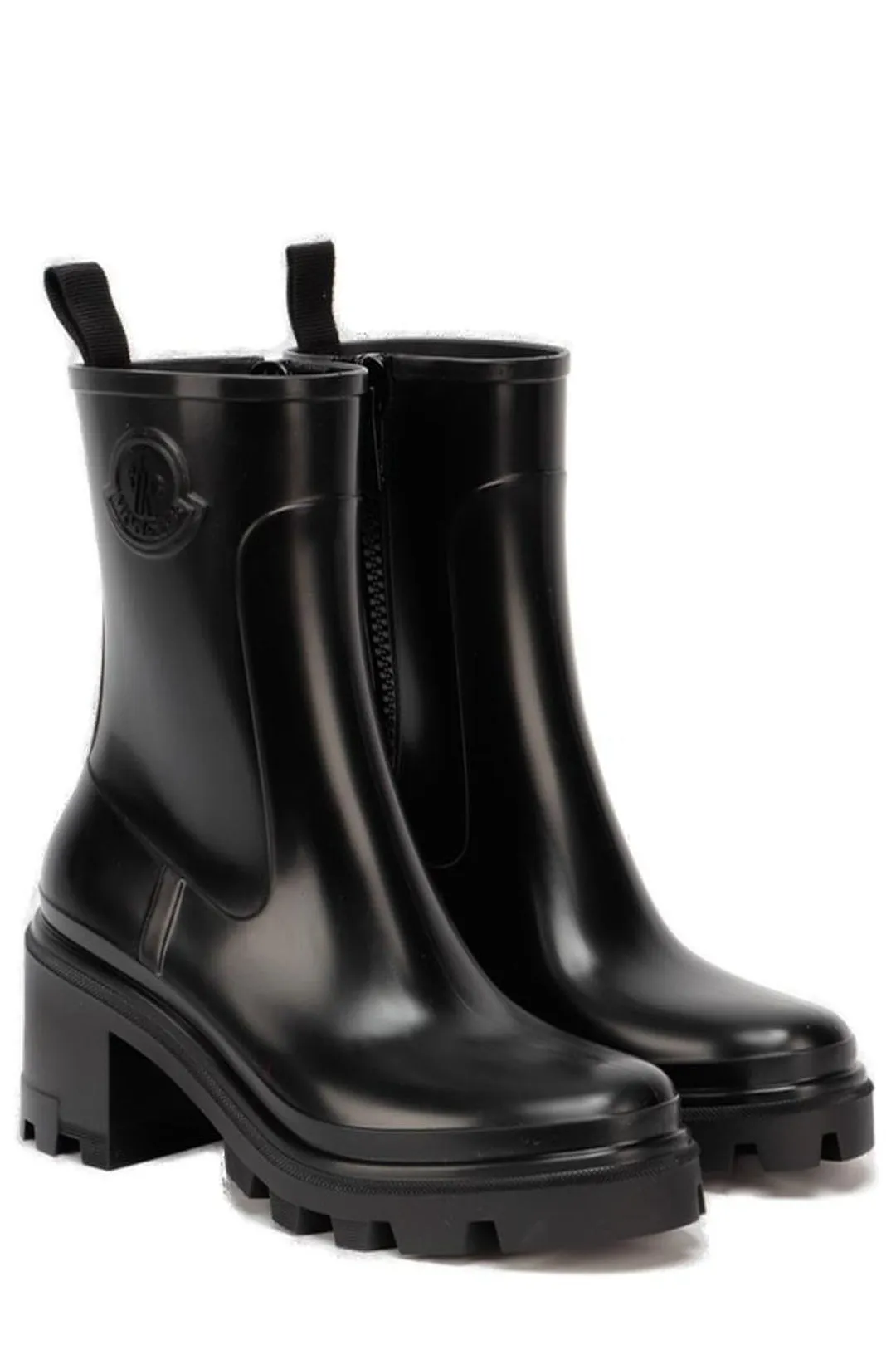 Moncler Logo Embossed Chelsea Boots