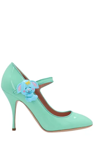 Moschino Baby Animal Detailed Slingback Pumps