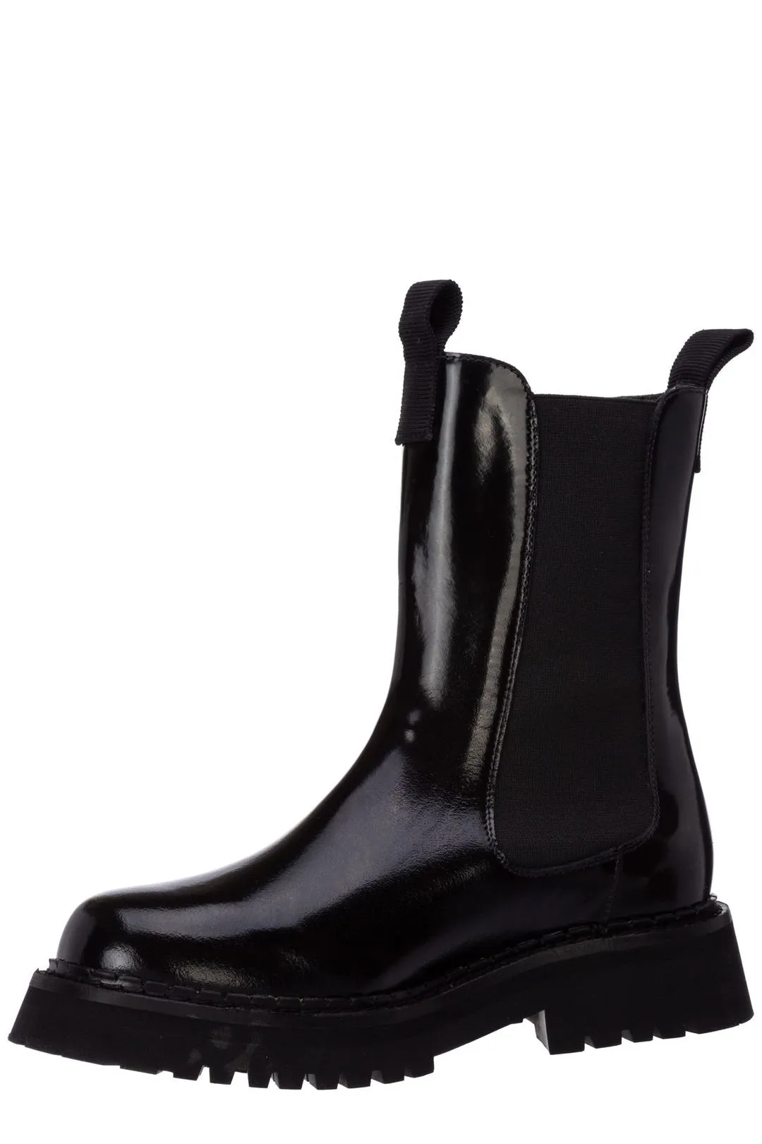 Moschino Logo Printed Combat Boots