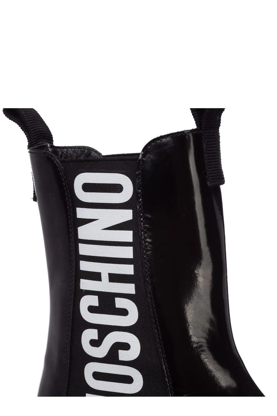 Moschino Logo Printed Combat Boots