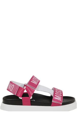 Moschino Logo Tape Sandals