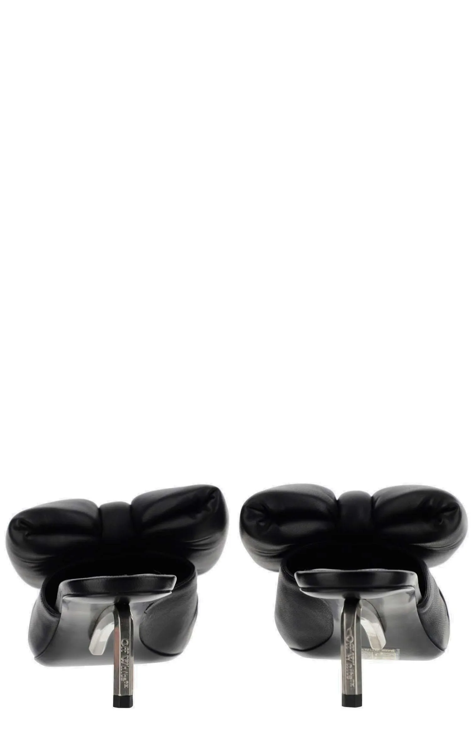 Off-White Padded Bow Heeled Mules