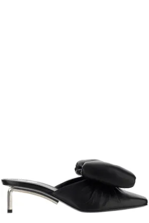 Off-White Padded Bow Heeled Mules