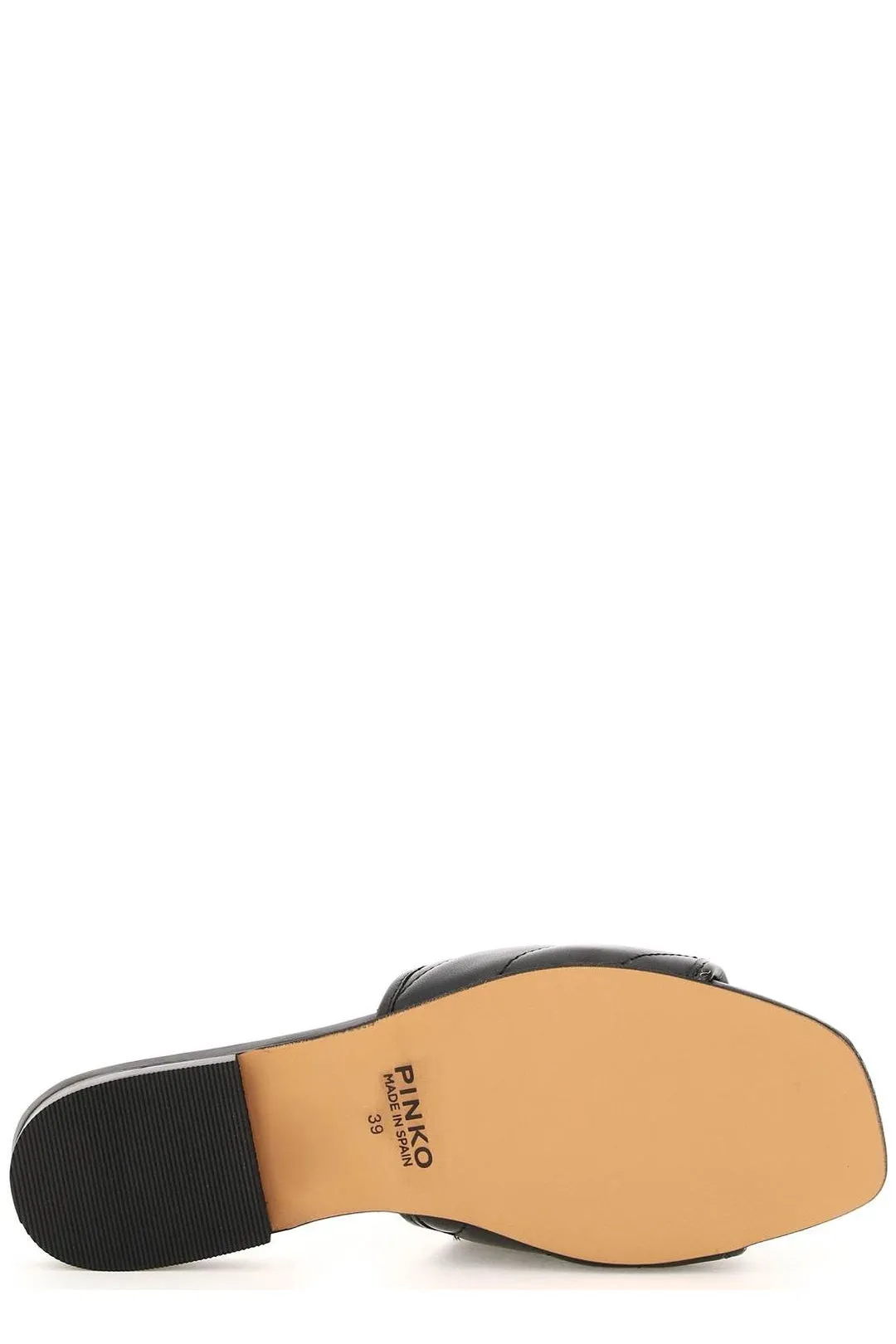 Pinko Logo Plaque Quilted Sandals