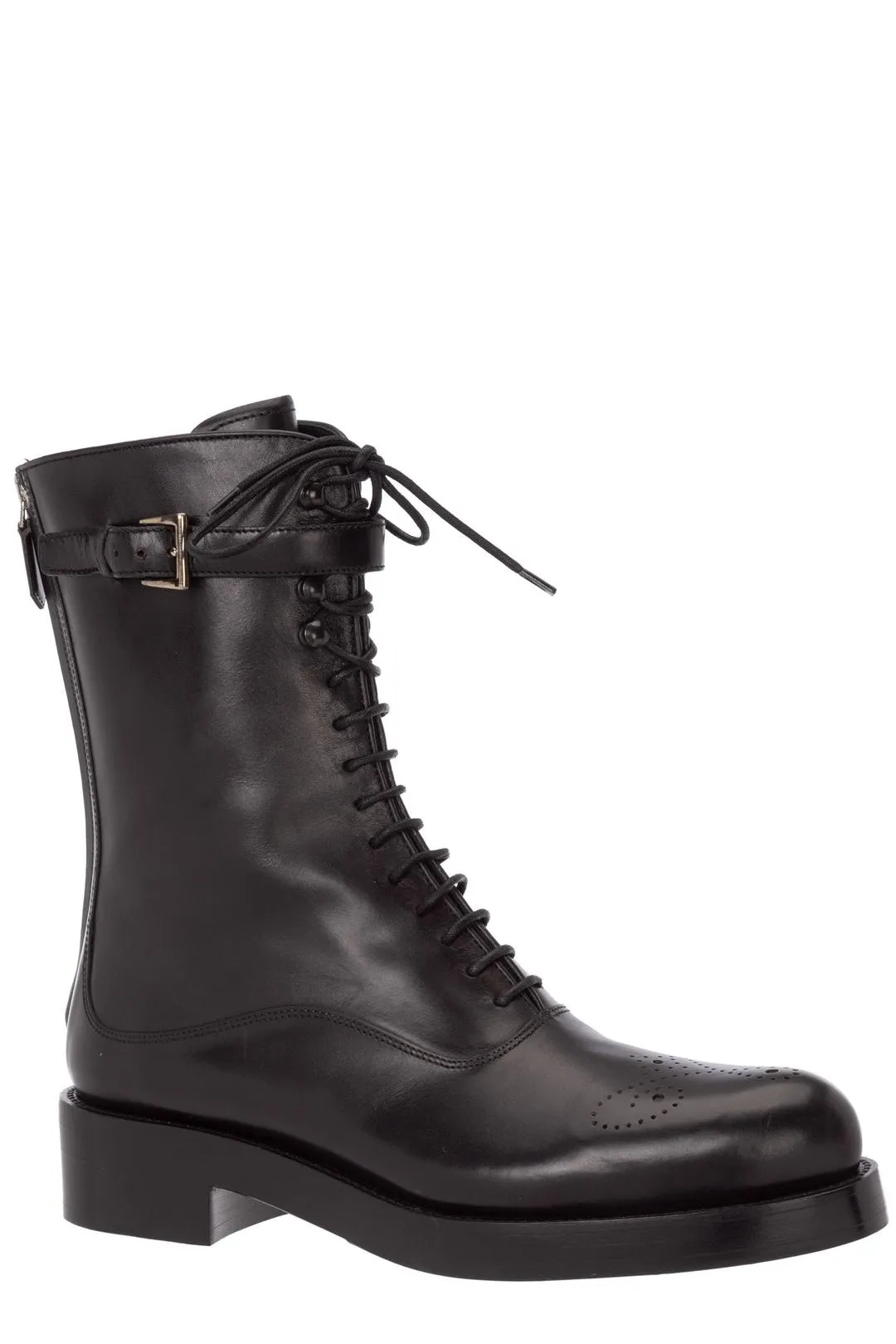 Prada Back Zipped Ankle Boots