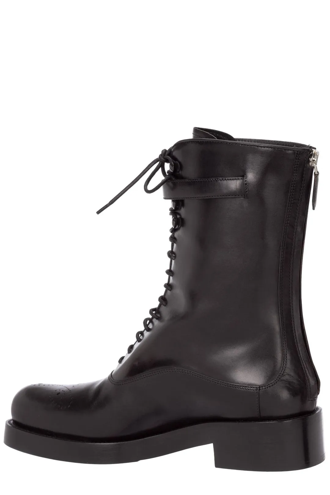 Prada Back Zipped Ankle Boots