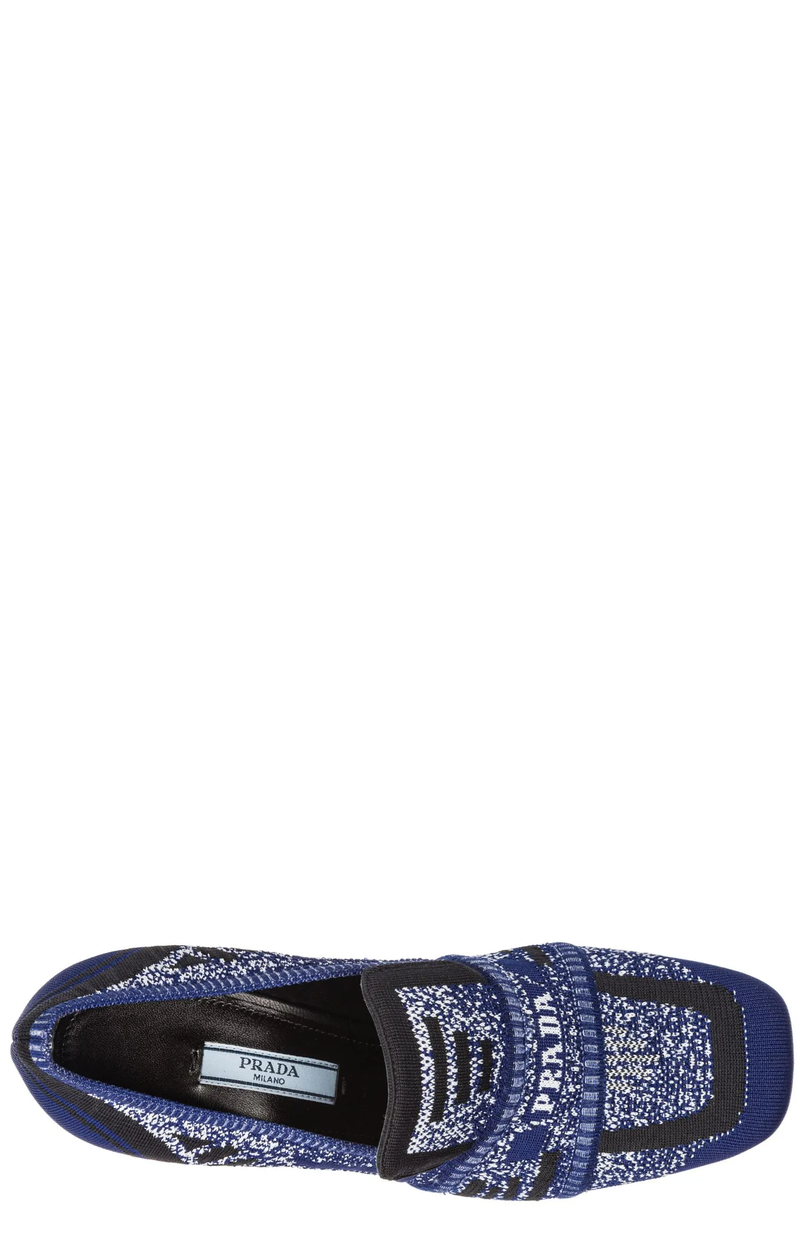 Prada Knitted Block-Heel Pumps